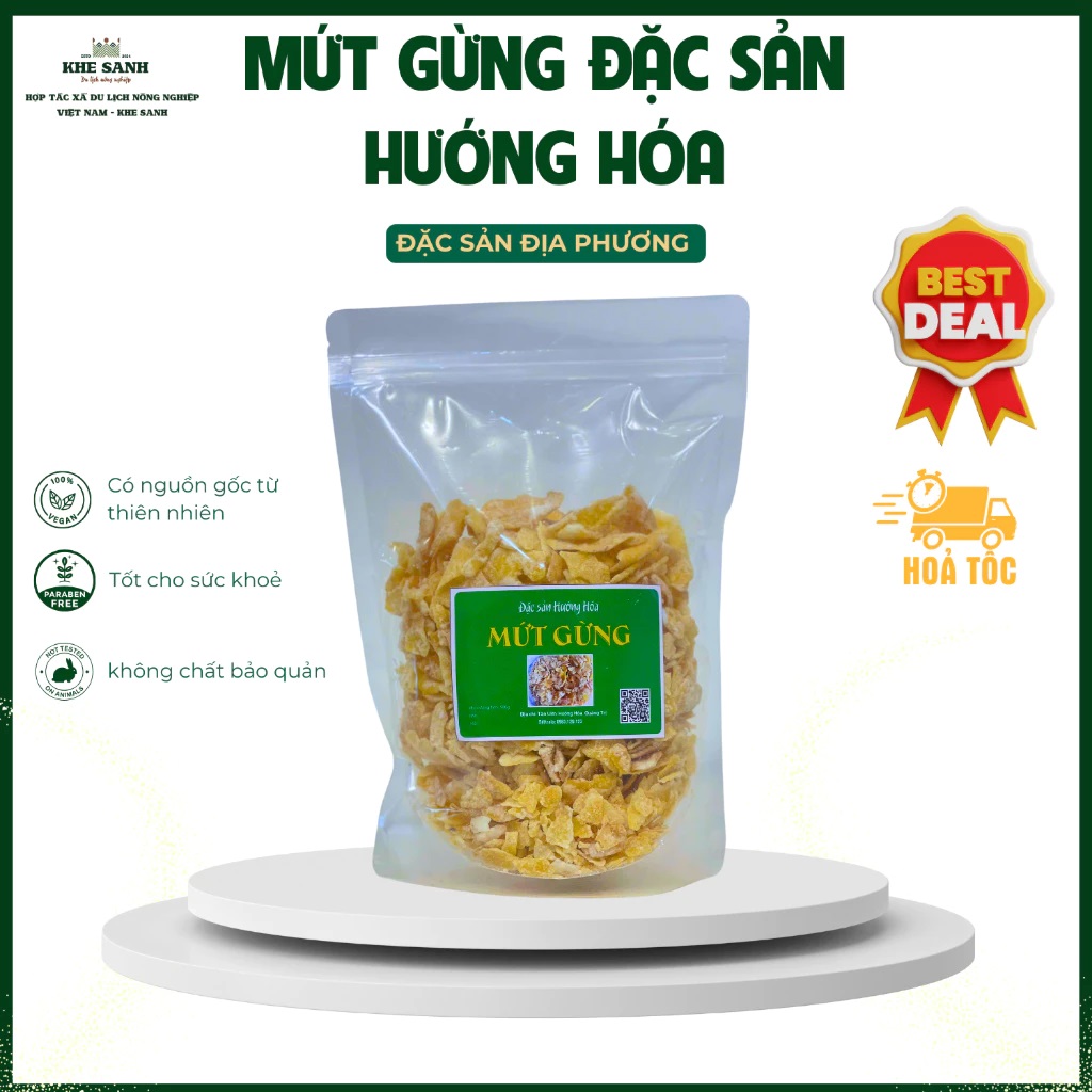 Mứt Gừng Đặc Sản Hướng Hóa - Cay Ngọt Tự Nhiên