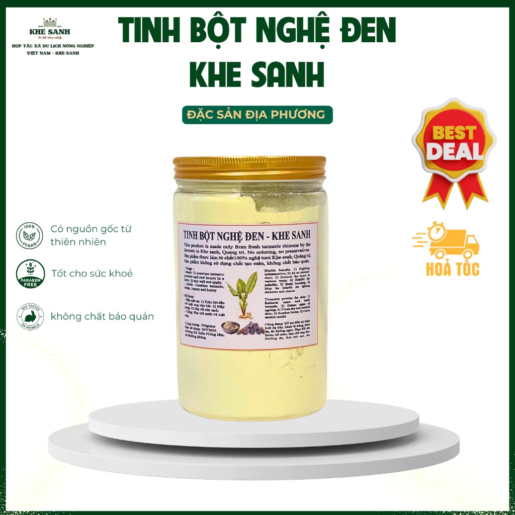 Tinh Bột Nghệ Đen – 100% Từ Tự Nhiên Sức Khỏe Từ Đất Trồng