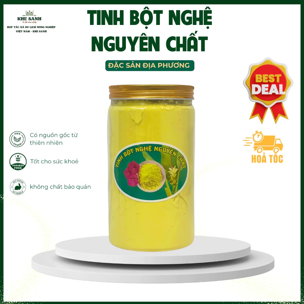 Tinh Bột Nghệ Nguyên Chất – Hỗ Trợ Tiêu Hóa, Làm Gia Vị Món Ăn