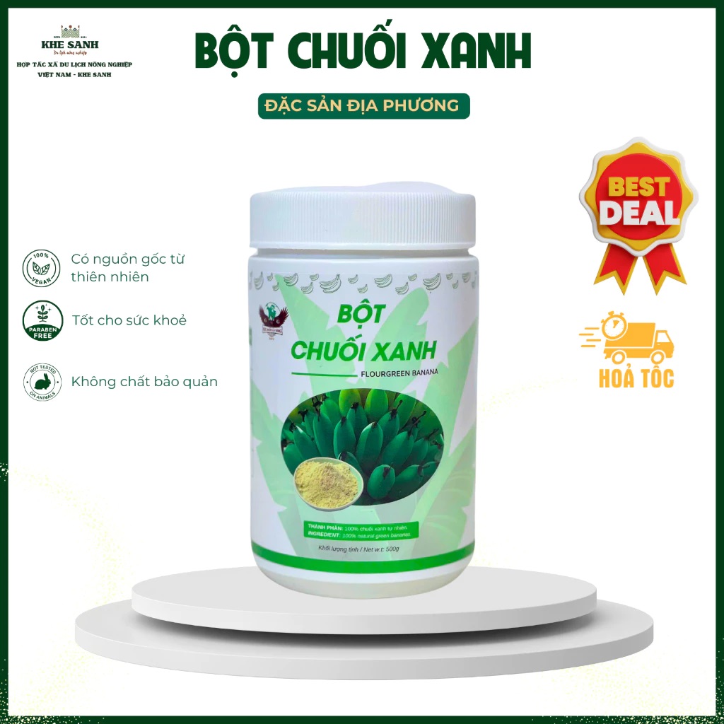 Bột Chuối Xanh - Tăng Cường Sức Khỏe, Hỗ Trợ Tiêu Hóa