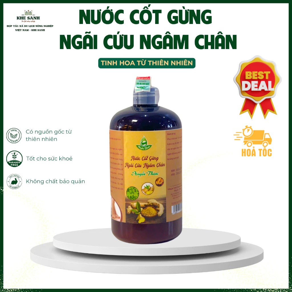 Nước Cốt Gừng, Ngải Cứu Ngâm Chân - Thư Giãn, Lưu Thông Máu