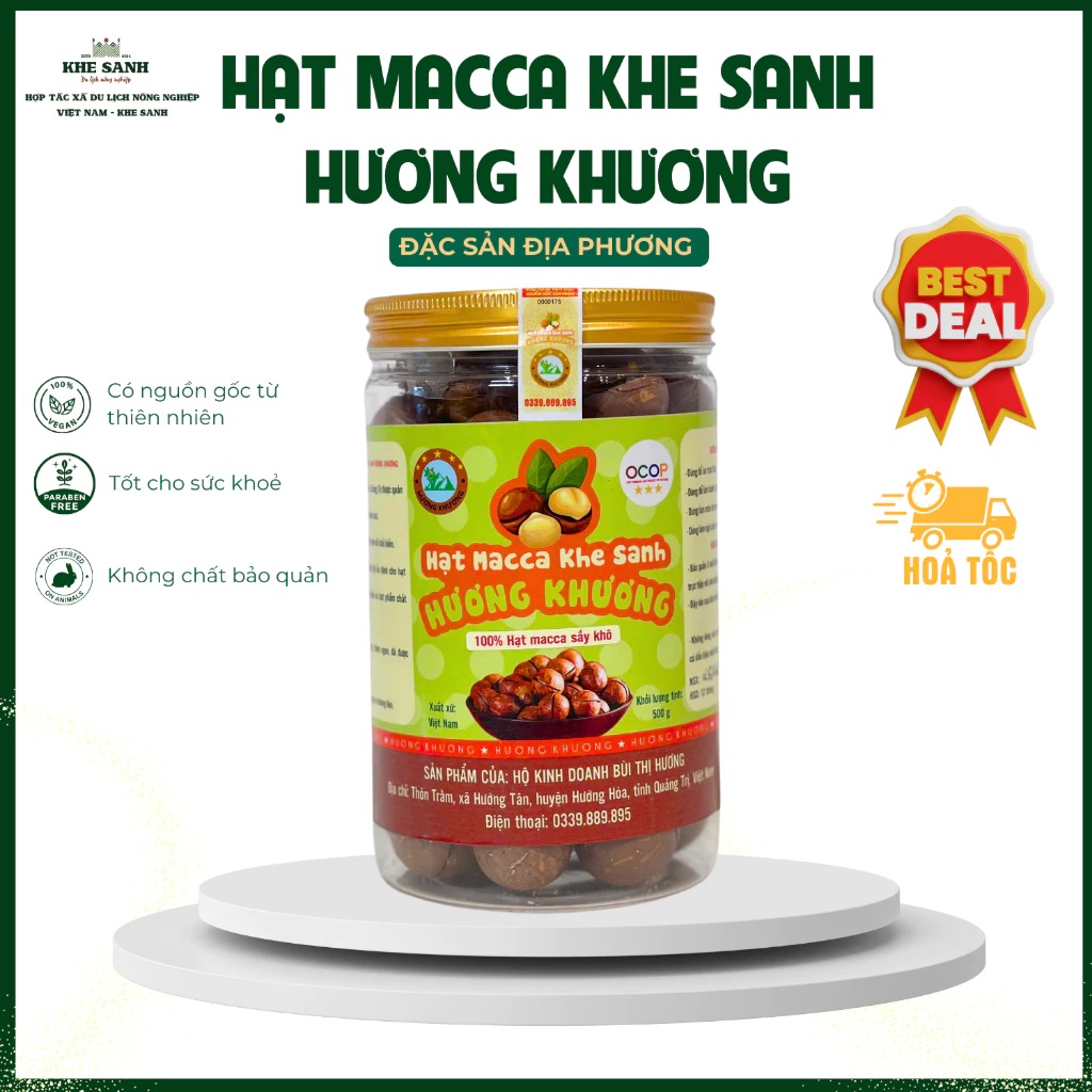 Hạt Macca Sấy Khô Hương Khương - Ngon Miệng, Bổ Dưỡng