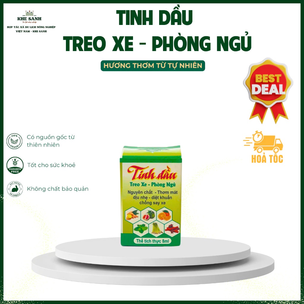 Tinh Dầu Treo Xe, Phòng Ngủ - Thanh Lọc Không Khí, Tạo Không Gian Thư Giãn Tuyệt Vời